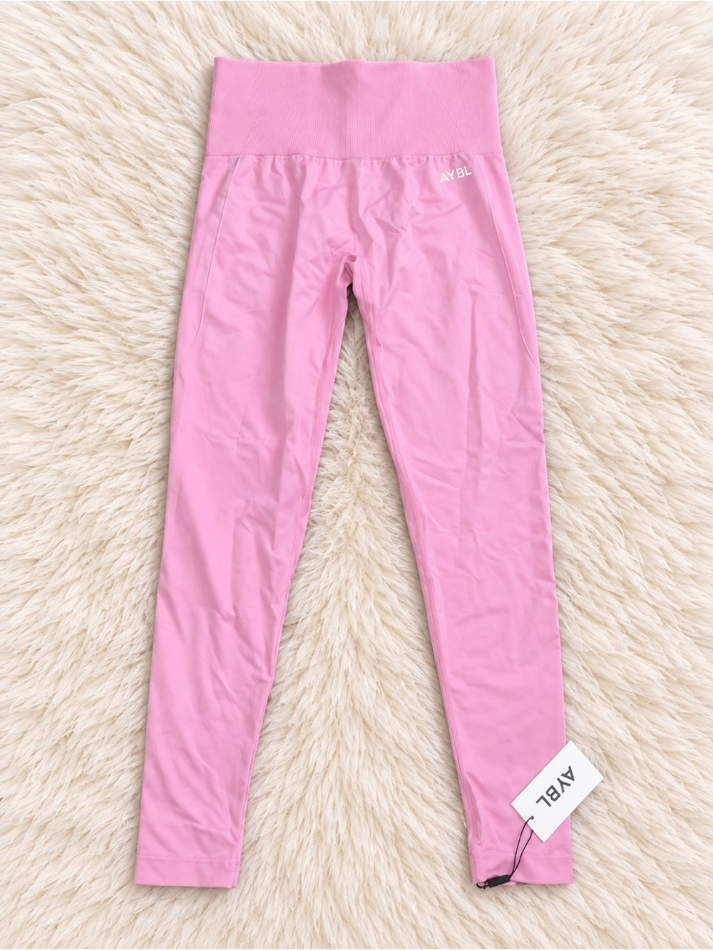 AYBL Baby Pink High-Rise Leggings